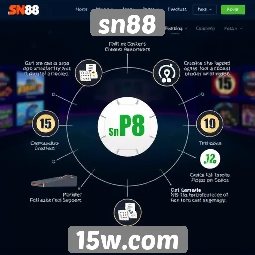 Exploração das principais funcionalidades do site sn88